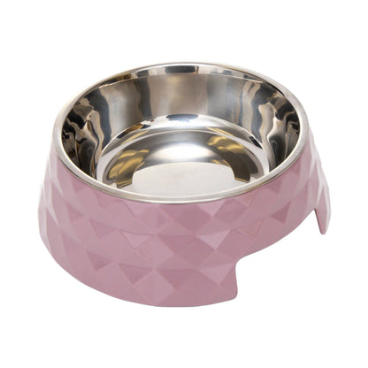 Stainless Steel Dog Bowl (Wood Rose) - Doglicious Bakery Bites