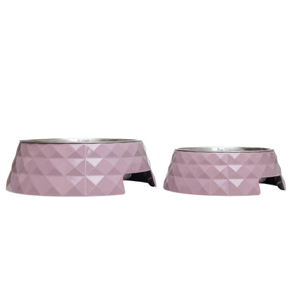 Stainless Steel Dog Bowl (Wood Rose) - Doglicious Bakery Bites