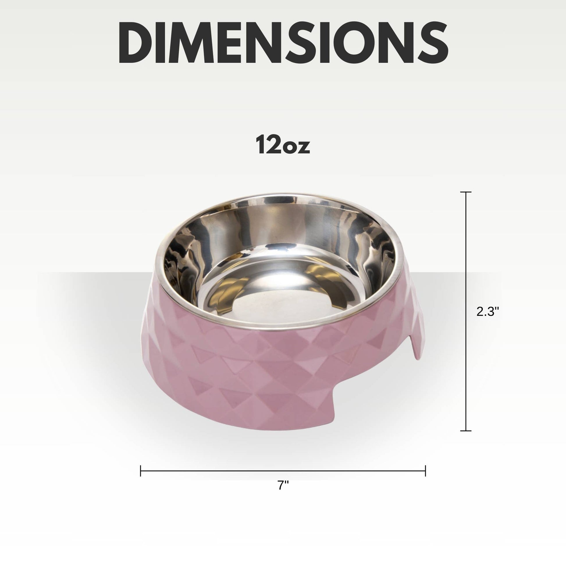 Stainless Steel Dog Bowl (Wood Rose) - Doglicious Bakery Bites