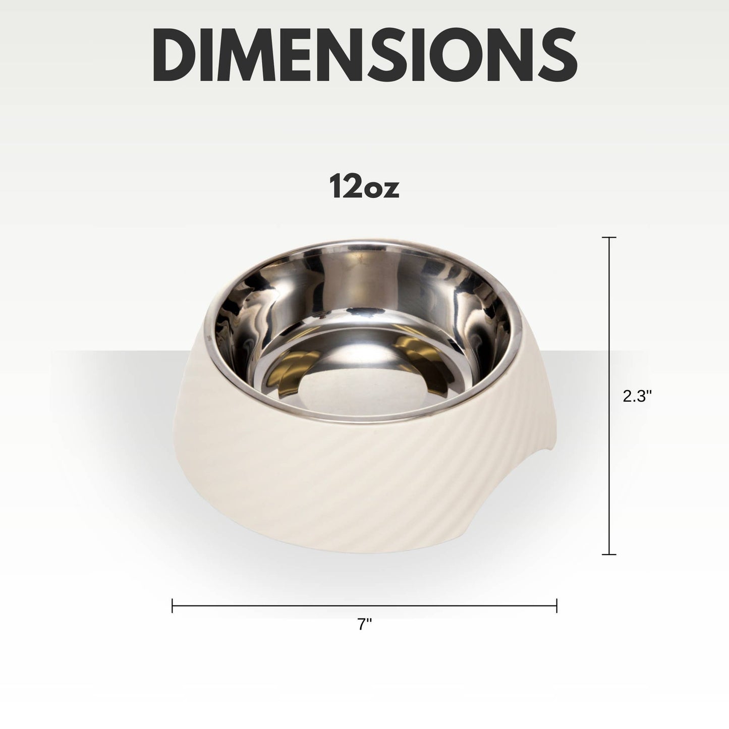 Stainless Steel Dog or Cat Bowl (White Swan) - Doglicious Bakery Bites