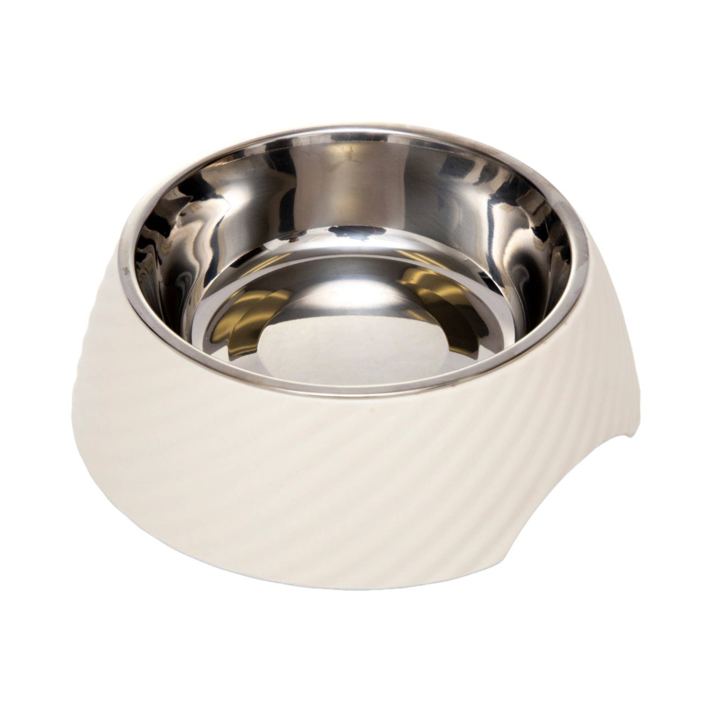 Stainless Steel Dog or Cat Bowl (White Swan) - Doglicious Bakery Bites