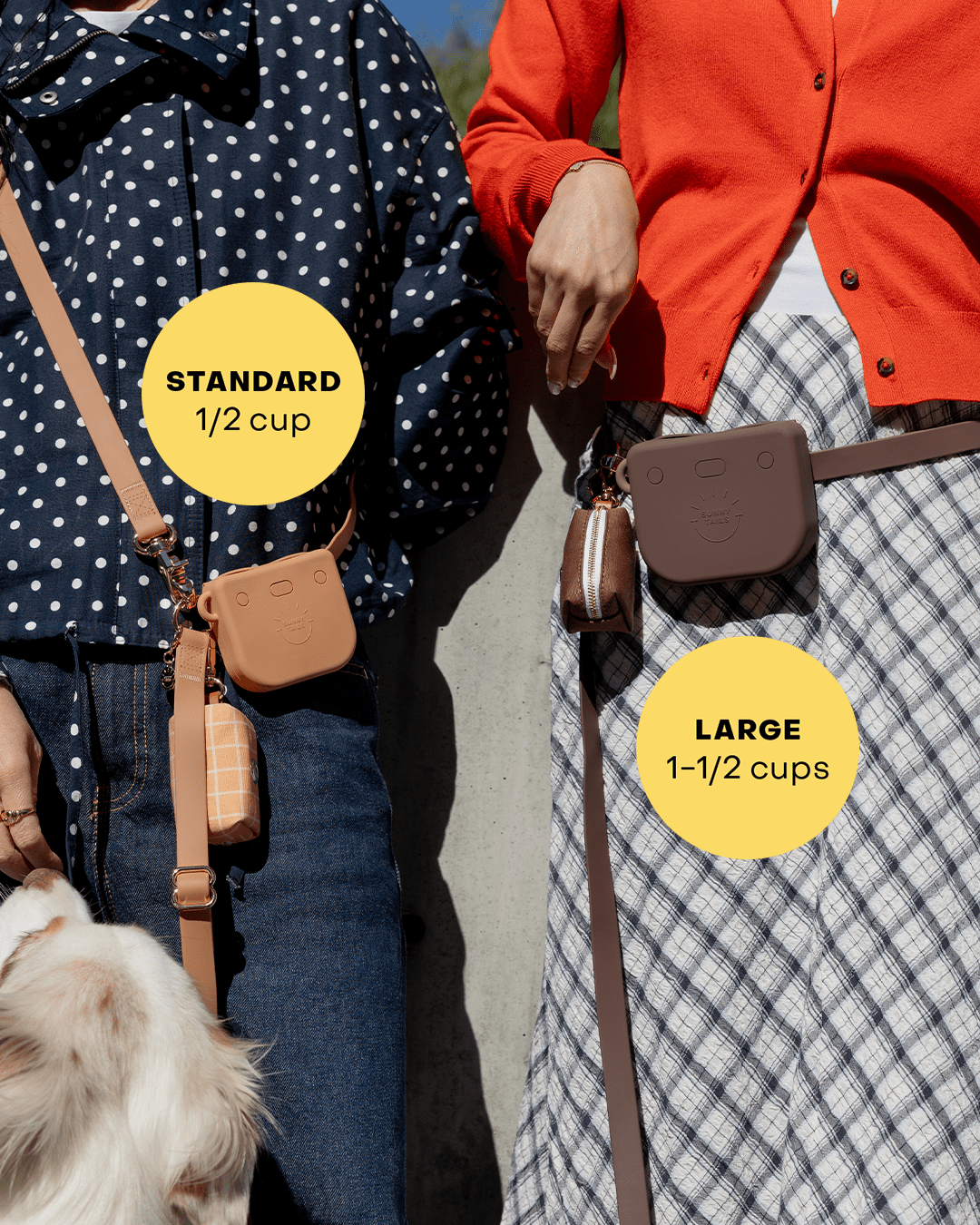 SUNNY TAILS - Ember Black Snap Dog Treat Pouch - Doglicious Bakery Bites