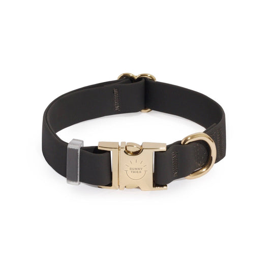 SUNNY TAILS - Ember Black Waterproof Dog Collar - Doglicious Bakery Bites