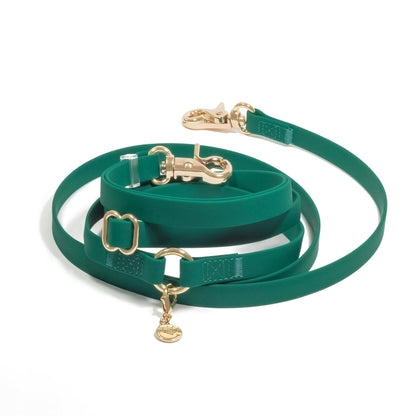 SUNNY TAILS - Meadow Green 4-in-1 Convertible Hands Free Cloud Dog Leash - Doglicious Bakery Bites