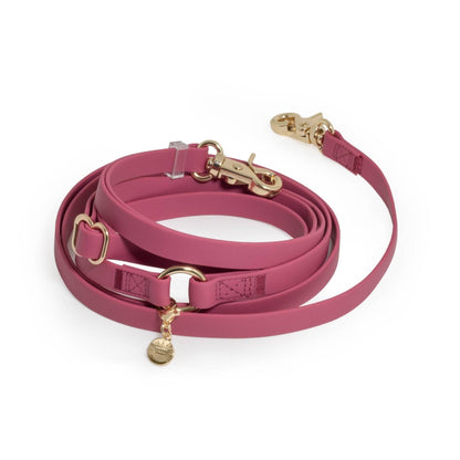 SUNNY TAILS - Mulberry Burgundy 4-in-1 Convertible Hands Free Cloud Dog Leash - Doglicious Bakery Bites