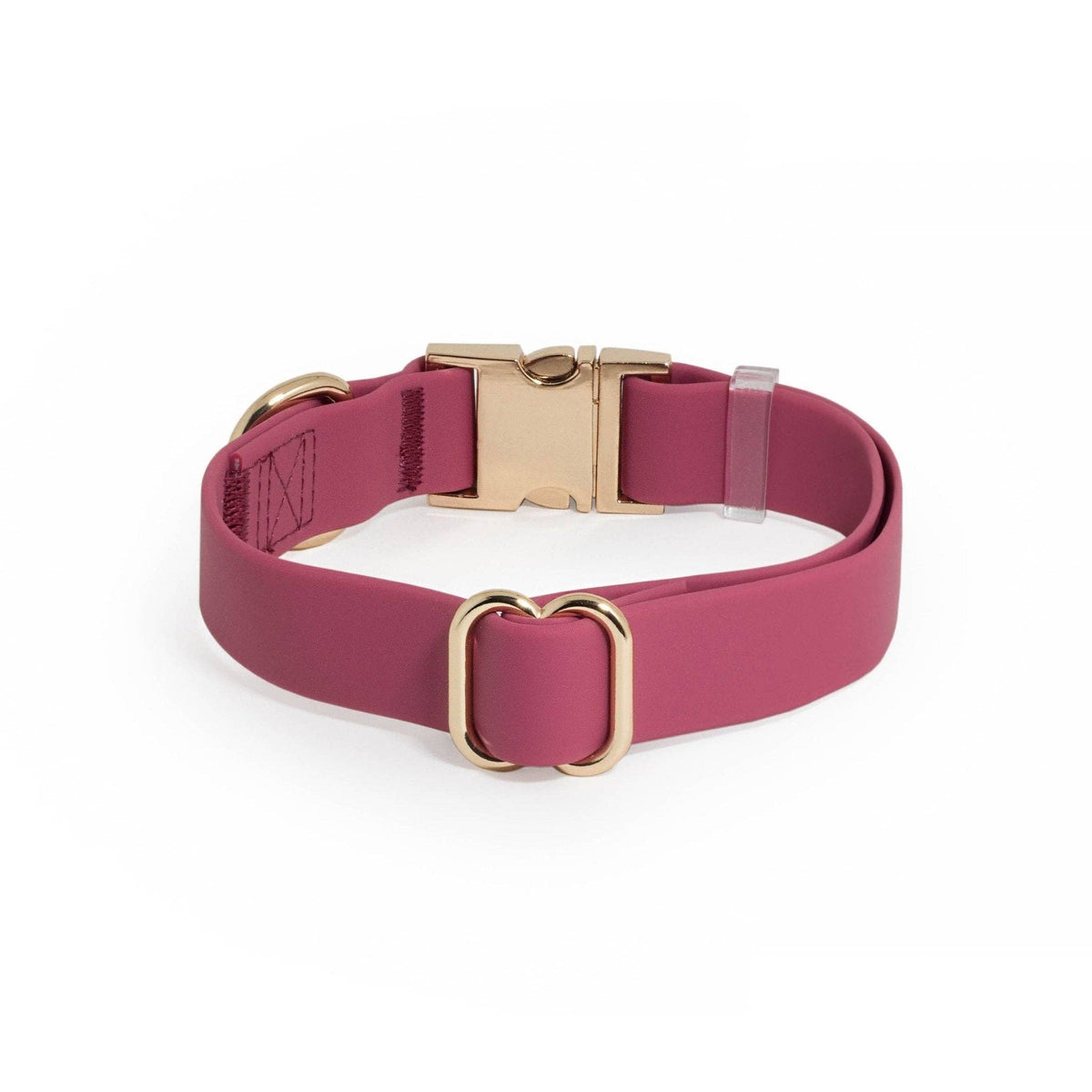 SUNNY TAILS - Mulberry Burgundy Waterproof Dog Collar - Doglicious Bakery Bites