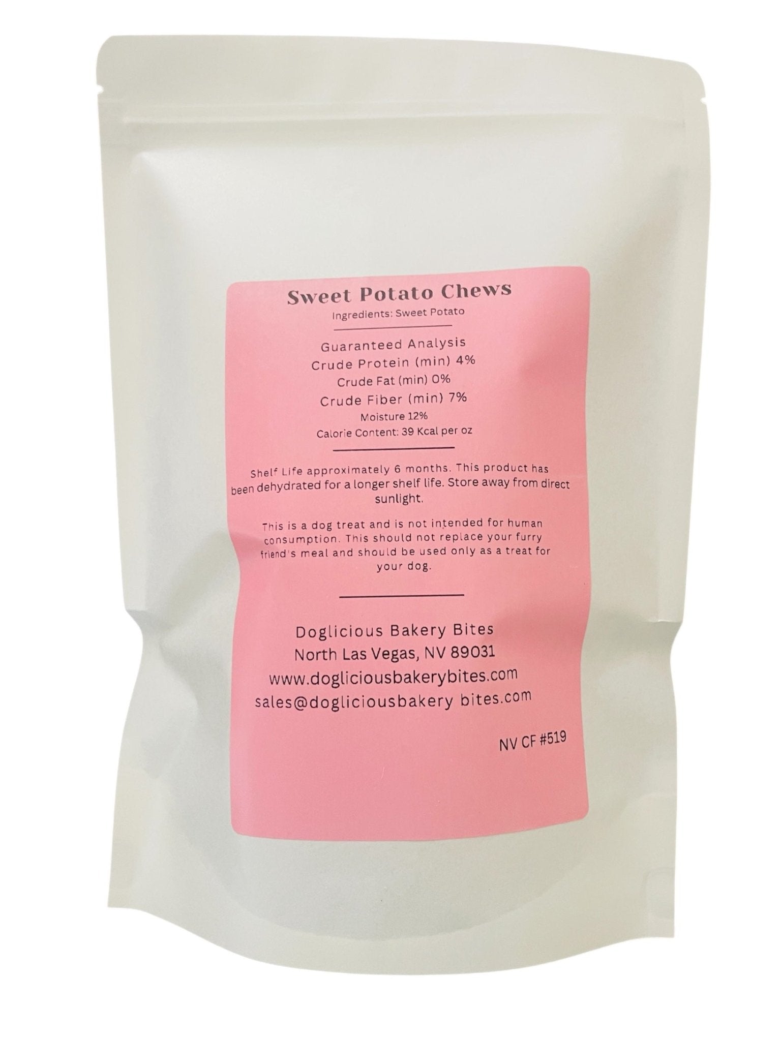 Sweet Potato Chews - Doglicious Bakery Bites