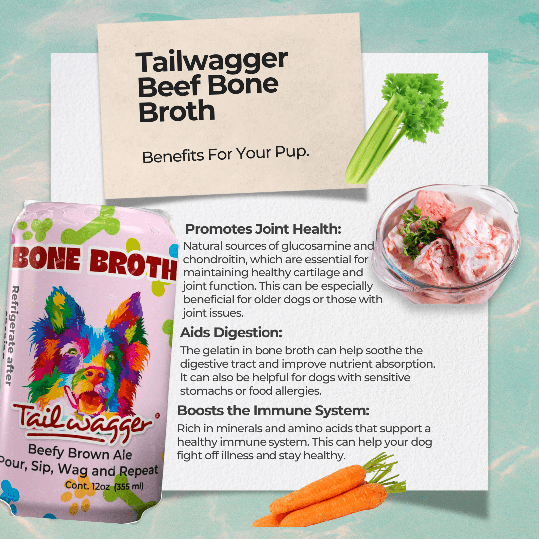 Tailwagger Savory Beef Bone Broth - Doglicious Bakery Bites