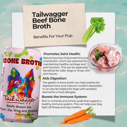 Tailwagger Savory Beef Bone Broth - Doglicious Bakery Bites