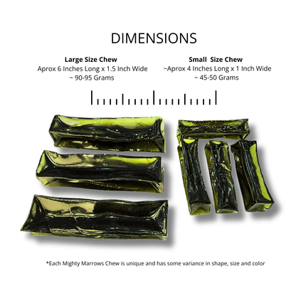 Wag & Bright Supply Co. - Mighty Marrows Collagen Dental Chew- Spirulina Beef- 3 Sizes - Doglicious Bakery Bites