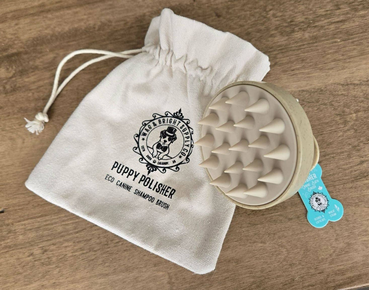 Wag & Bright Supply Co. - Puppy Polisher Eco Shampoo Brush - Doglicious Bakery Bites