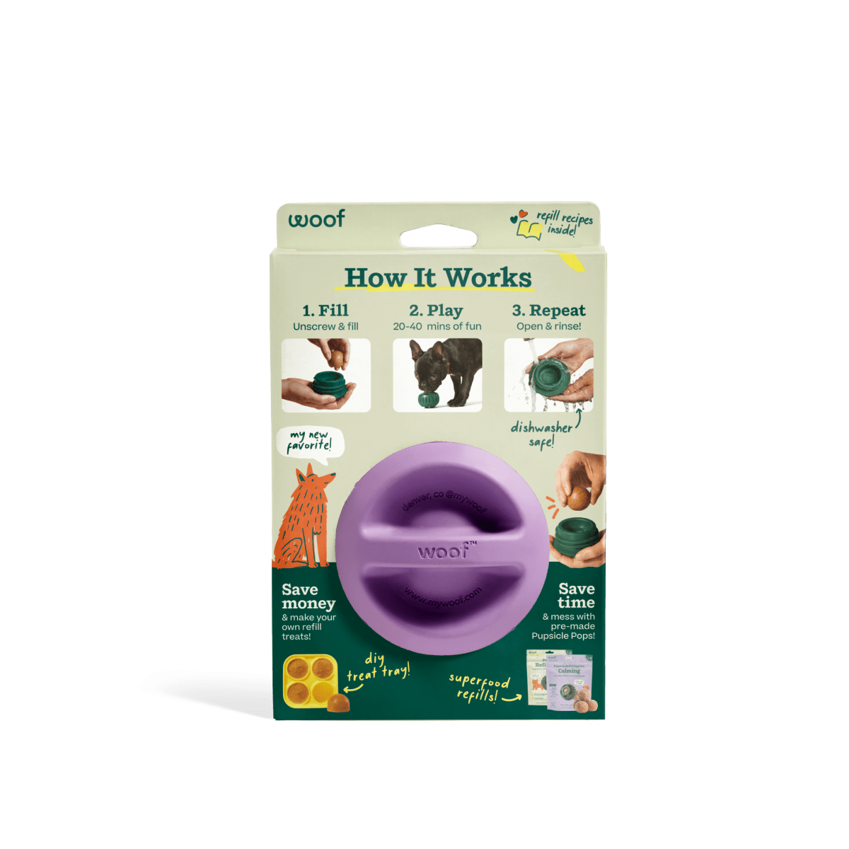 Woof - The Pupsicle - Lavender - Doglicious Bakery Bites