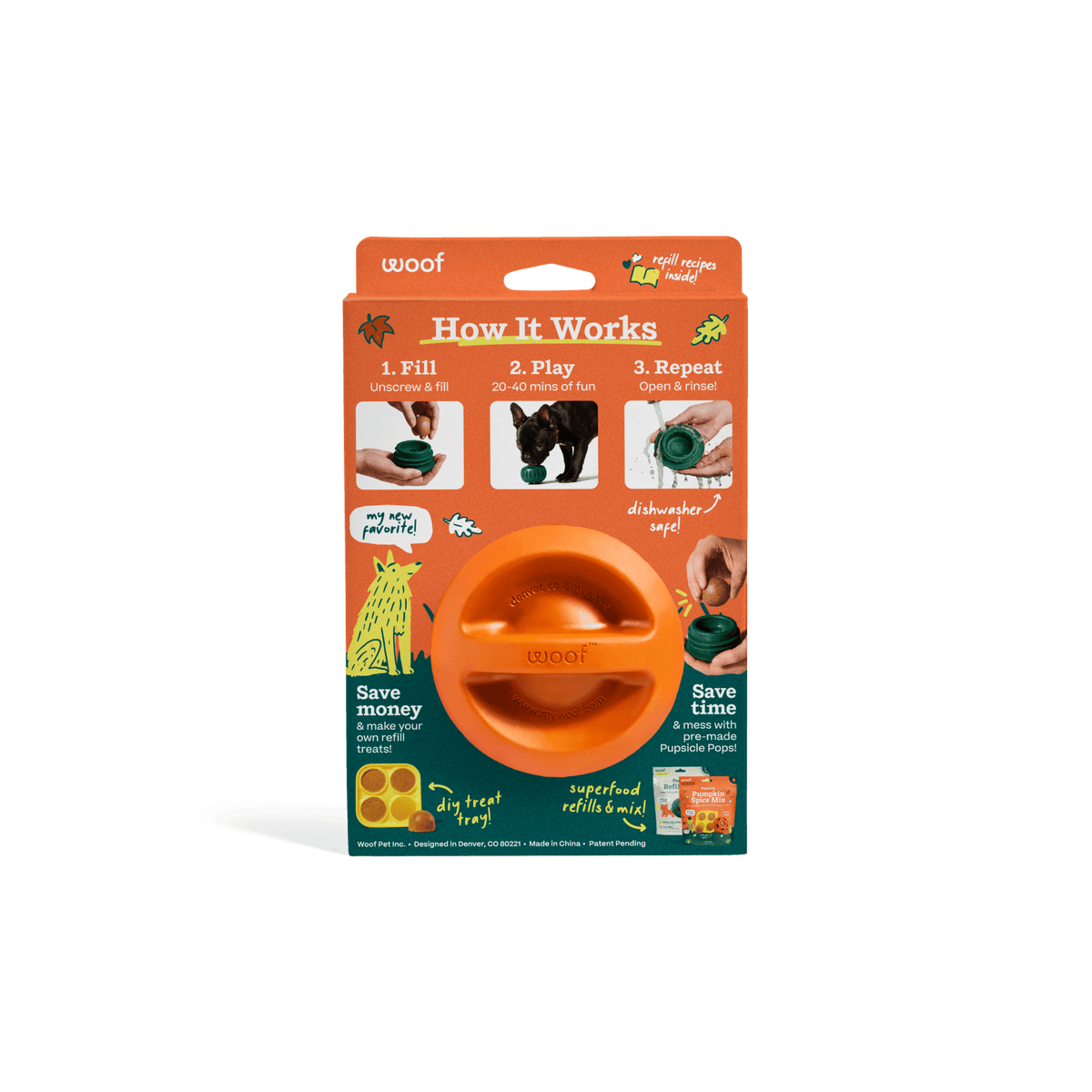 Woof - The Pupsicle - Pumpkin LTO - Doglicious Bakery Bites