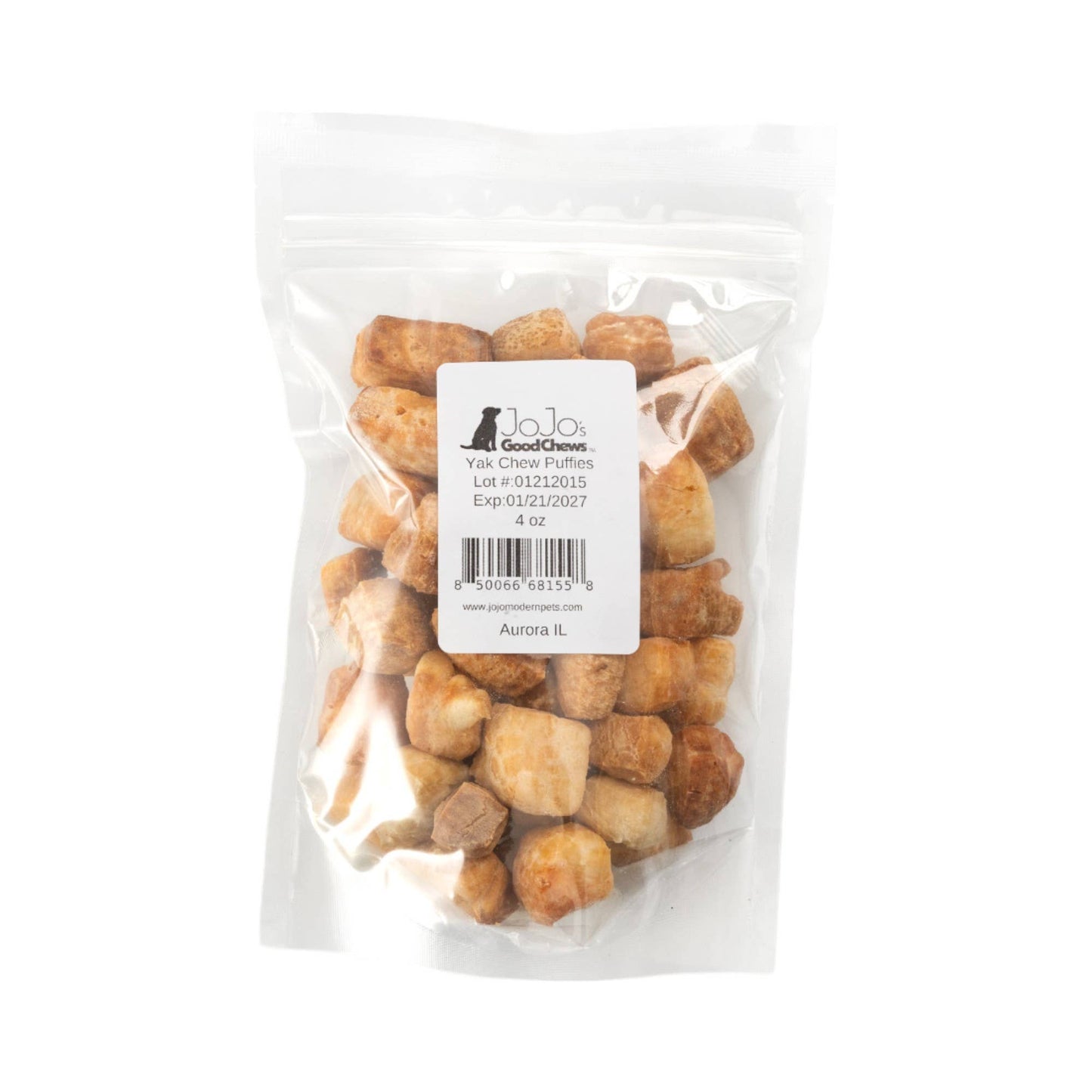 Yak Chews Puffies Dog Treats 4 ounce - Doglicious Bakery Bites