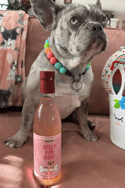 Yappy Hour - Belly Rub Rosé Dog Wine | 6ct | Watermelon - Doglicious Bakery Bites